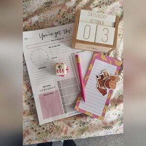 Colorful Home Office Planner Set